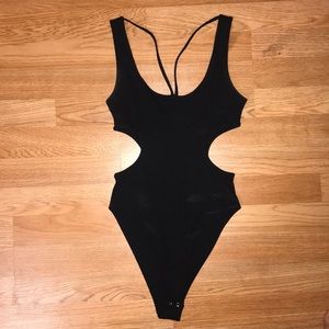 Black Cut-Out bodysuit
